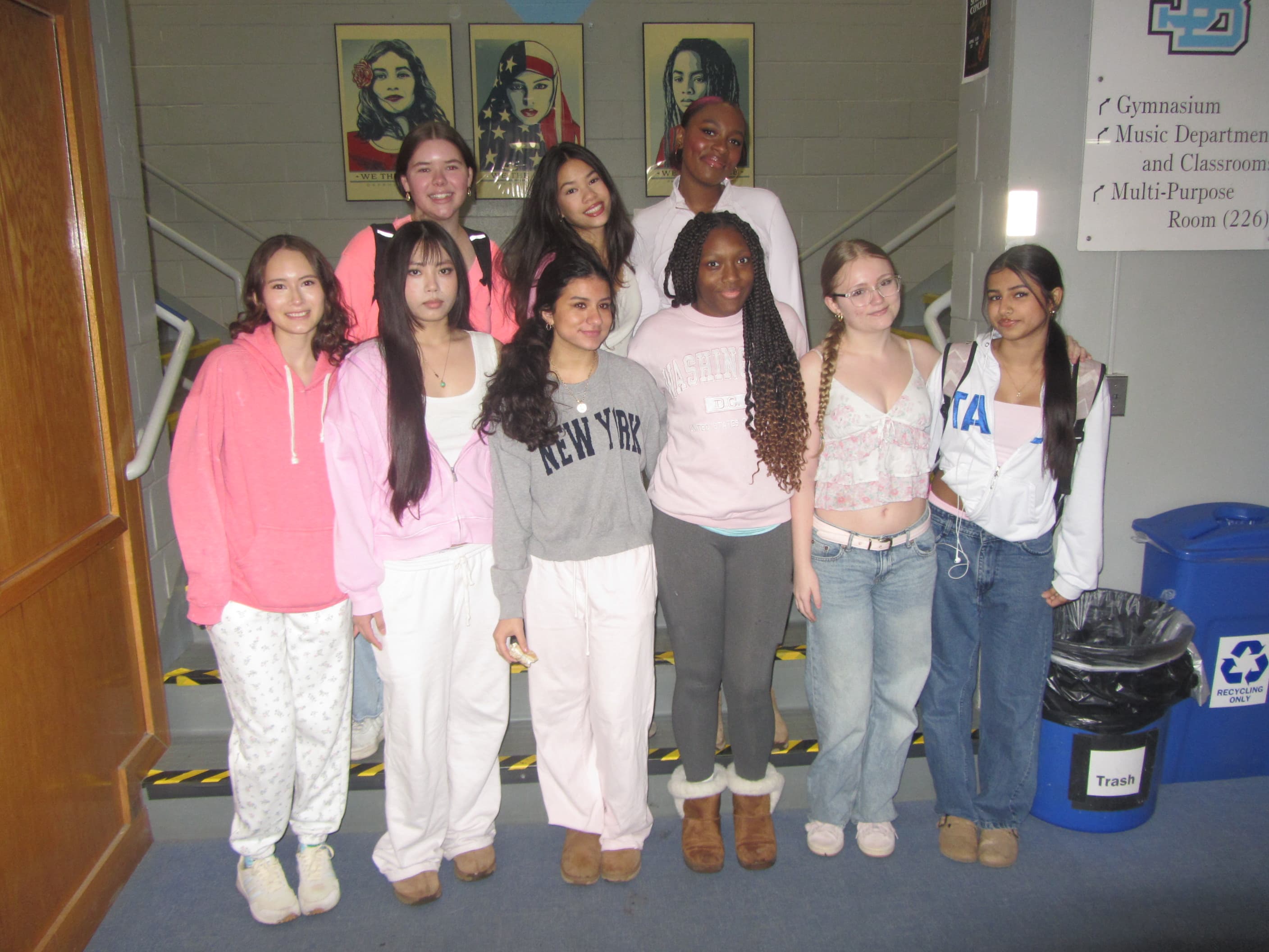 South Burlington High School students group photo